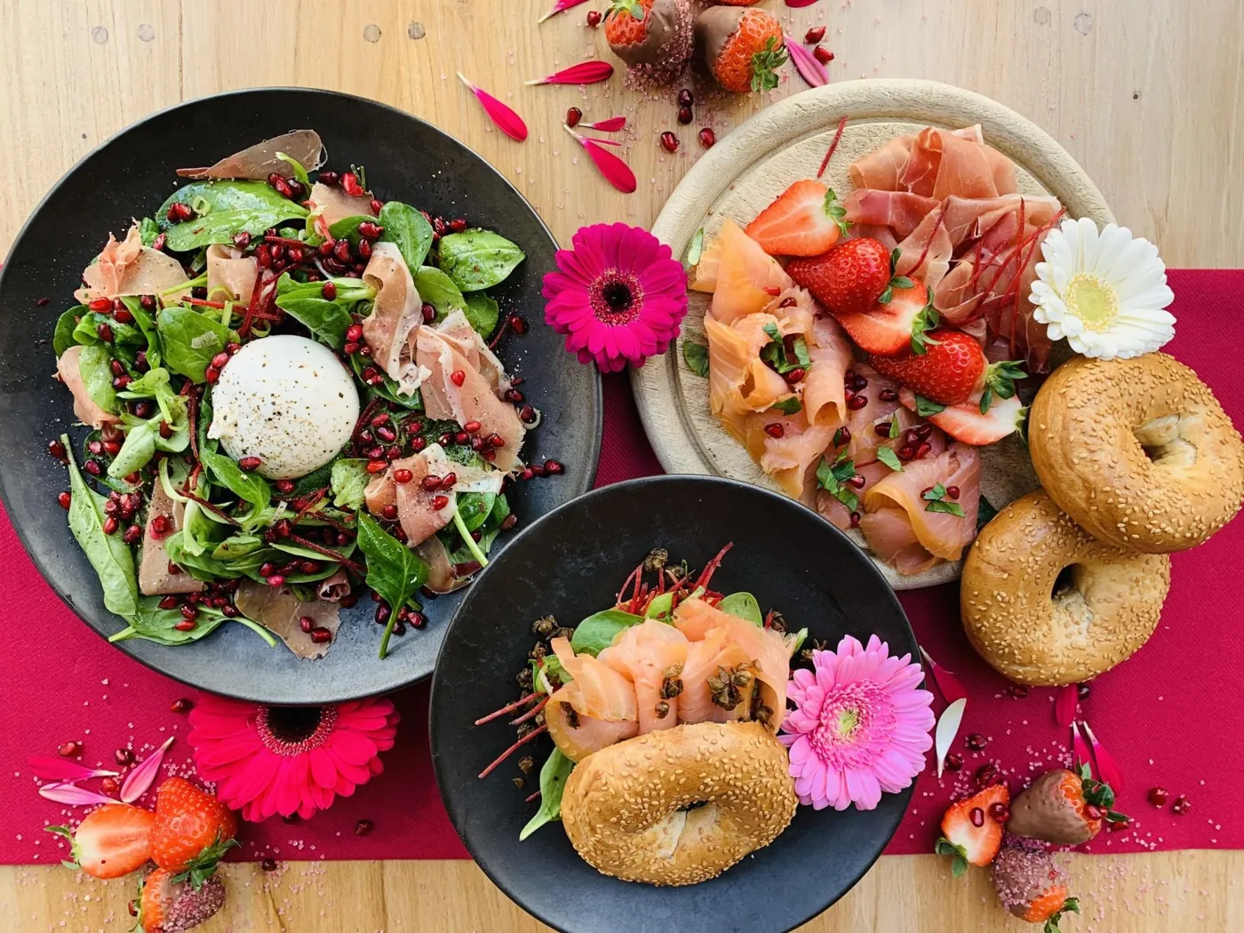 Verse salades en bowls